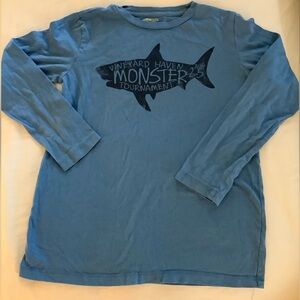 Jcrew Crewcuts Sz 8yr, shark tournament long sleeve T